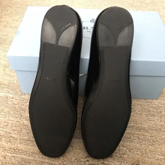 Prada Glossy Black Loafers - Picture 9 of 13